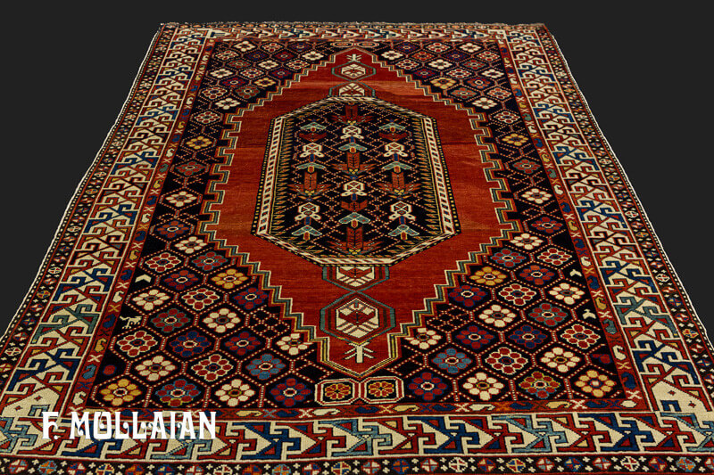 Antique Caucasian Small Shirvan Rug n°:43846785